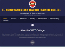 Tablet Screenshot of mcmttcollege.net